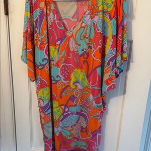 Trina Turk colorful Floral Kaftan Dress